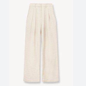 STAUD Luisa Pant, Oat Milk Cotton Twill, Size 10, NWT